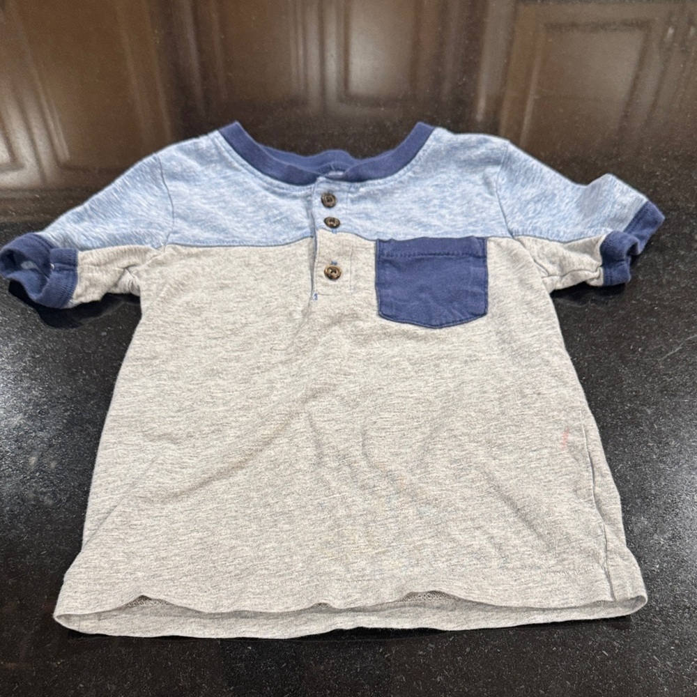 Carters Stylish Kids' Two-Tone Henley Shirt